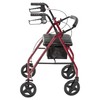 Drive Medical Aluminum Rollator Fold Up and Removable Back Support,