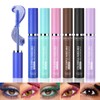 6 Farben Buntes Mascara-Set, Blau Weiß Schwarz Regenbogen Buntes Mascara