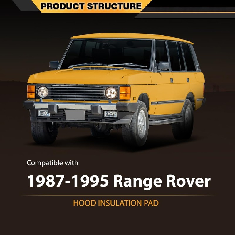 CNNELL Hood Insulation Pad 1/2" with Clips Compatible with Range