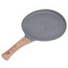 Flat Bottomed Pancake Pan Grey Aluminum Alloy Cooking Pan Non
