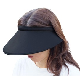 Onta well Large Brim Sun Brim, UV Protection, Sun Visor, Long Sides, Protects Your Ears From UV Rays, Black