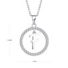Starnny Initial Necklace 925 Sterling Silver F Initial Letter Alphabet
