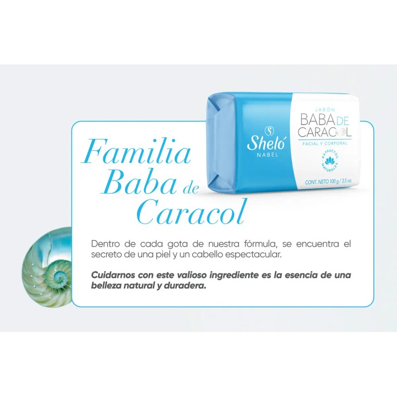Sheló Nabel Jabones Baba Caracol Pack 100