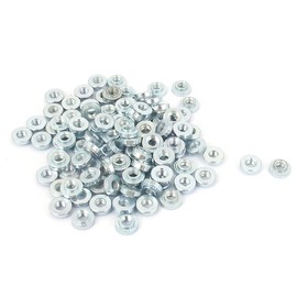 IIVVERR M3 Zinc Plated Self Clinching Rivet Nut Fastener 100pcs for 1mm Thin Plates (M3 Zinc Plated Self Clinching Remache Tuerca 100pcs para placas de 1 mm