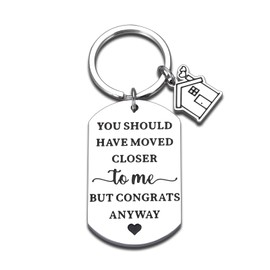 Bromirar House Warming Gifts New Home Women, Moving Away Gifts for Friends, Closing Gifts for Home Buyers, Funny House Keychain, Home Must Haves 2025, Must Have Home Essentials, First Apartment Gifts