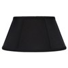 Upgradelights Black with Gold Lining Shantung Silk 16 Inch Bouillotte