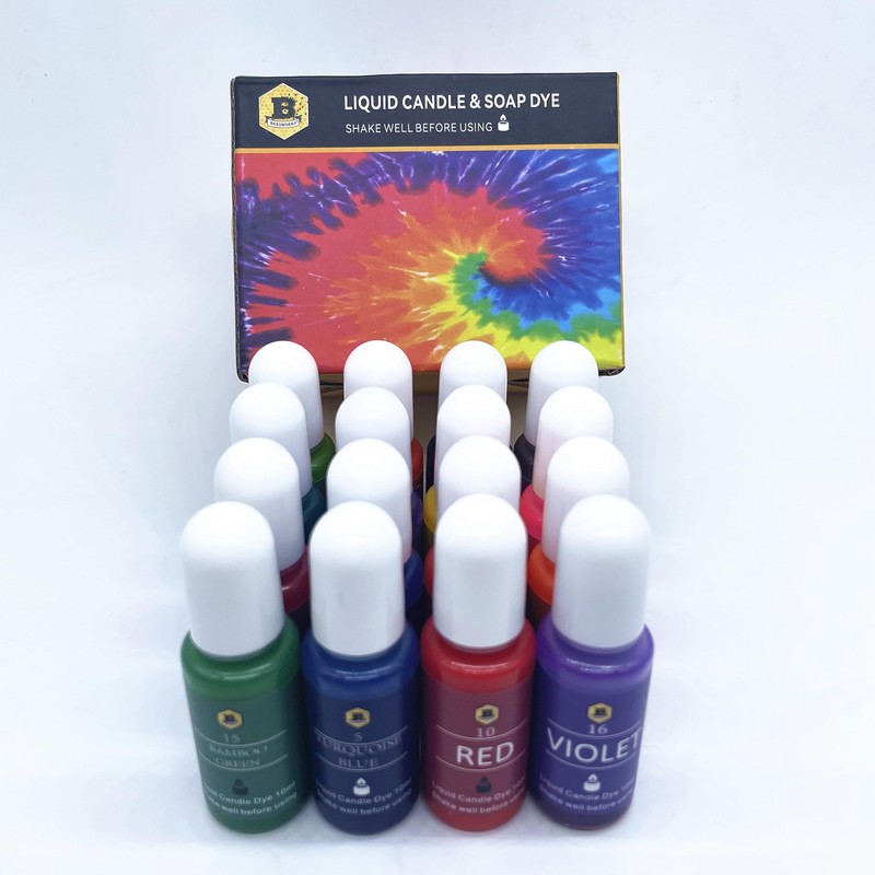 Beesworks Candle Dyes | 16 Colors Liquid Dyes for DIY
