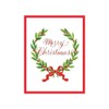 Caspari Merry Christmas Laurel Wreath Gift Enclosure Cards in Gold