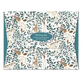 Hares and Berries Writing Set - 10 Paper Sheets with Envelopes