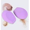 Makeup Sponge Duo Pack For Liquid and Cream Make-Up (Purple,