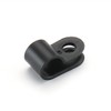 Baomain R-Type Cable Clamp 1/4 Inch Black UC-1 Pack of