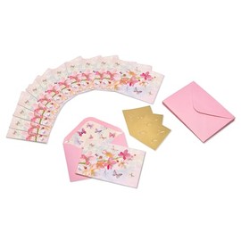 Papyrus - Tarjetas en blanco con sobres, motivos de flores (12 unidades)