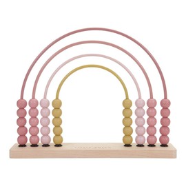 Little Dutch Wooden Abacus Rainbow Pink (Dusky Pink)