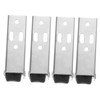 Mobestech 4pcs Wooden Door Support Caster Wheels Mini Side Mount