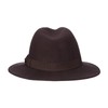 Scala Classico Men's Crushable Felt Safari Hat, Chocolate, Large