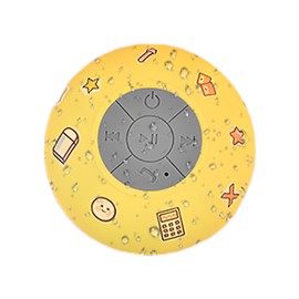 Portable Wireless Speaker - Suction Cup Speaker - Water-Resistant Wireless Suction Cup Outdoor Shower Loud Stereo Sound Music Player for Home Travel