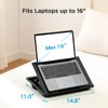 Adjustable Laptop Stand with 8 Angles - Dual Cushion Desk