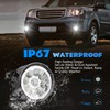 HMCYCI Pair Bumper LED Fogs Driving Lamps 6000K White For