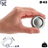 KADAX Screw Cap fi43 mm, Twist-Off Lid Set Made of
