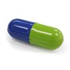 A-138 Capsule Glasses Case, Green/Blue