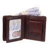 STARHIDE Brown Leather Wallet Men Slim Bifold, RFID Blocking Genuine