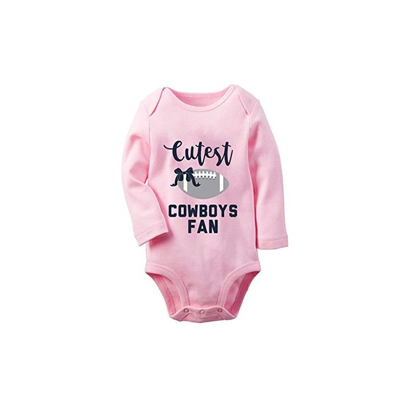 Poemsimai Cutest Cowboys Fan - Mameluco orgánico para bebé y