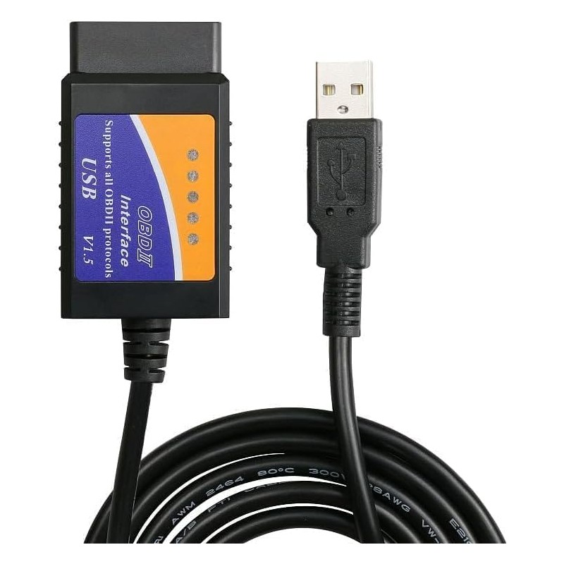 OBD2 USB Adapter ELM327 V1.5 Car Diagnostic Device Automotive OBD2