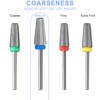Vnjaoi 5-in-1 Nail Drill Bits 3/32 Inch Nail Cutter Attachments
