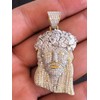 HarlemBling Solid 925 Sterling Silver Iced Jesus Piece Pendant -