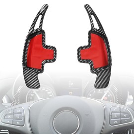 GZJUNFUGJ Car Shift Paddle Extension Compatible for Benz A B C CLA CLS E G GL GLA GLC GLE GLS S SL Class Auto Paddle Shifter Extended Cover Trims Interior Parts