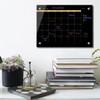 Okydoky Glass Dry Erase Whiteboard,Monthly Calendar Whiteboard,12" x 16",Frameless Glass