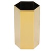 Pen Holder Hex Stainless Steel Gold Electroplating Durable Glossy Corrosion