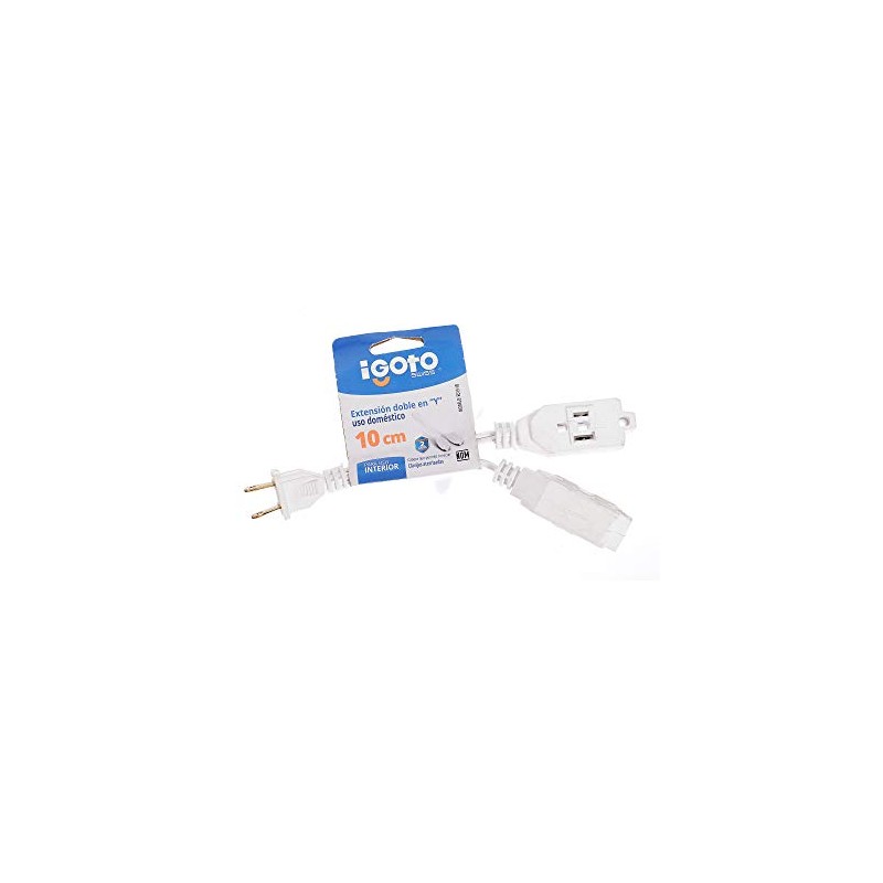 iGoto ED13-1B Mini extensión dómestica dual, 10 cm Calibre 16,