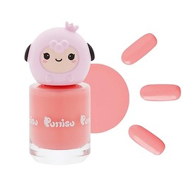 Puttisu Color Pang Pang Nail Polish High-Gloss, High-Color Sticker Type Water-Based, Peelable, Non-Toxic (Color - Making Me Blush)