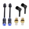 2PCS Suspension Elbow Air Strut Repair Kits with Hoses Compatible