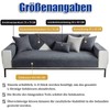 Gluhbirnen Copridivano antiscivolo, rivestimento proteggi-divano, coperta per divano, grigio scuro,