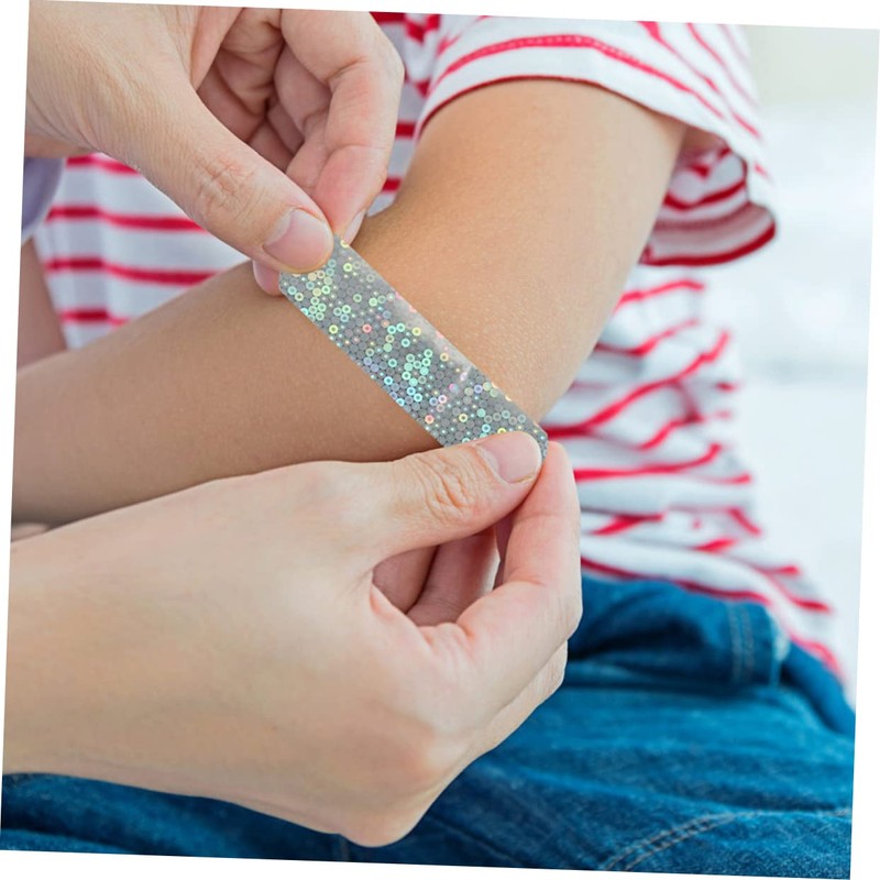 Healvian 50pcs Glitter Cartoon for Boys and Aid Care Stickers