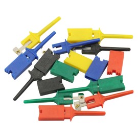 10PCS Test Hook SMD IC 5 Colors Clip Grabbers Test Probe for Electronic Testing Grabber Crocodile Clip Hook Test Clip