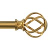 VOIIY Curtain Rods for Windows 18 to 42 Inch(1.5-3.5 Feet),3/4"