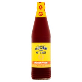 Louisiana Brand Hot Sauce, Sweet Heat with Honey Hot Sauce, Made with Blend of Honey & Aged Red Peppers (6 Fl Oz (Pack of 1))