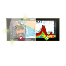 IPG Anti-Glare Made for Simrad NSX ULTRAWIDE 3015UW 15" Chartplotter Fishfinder Display Matte Finish Screen Protector Film, Perfect for Outdoor Use for NSX-3015UW-15