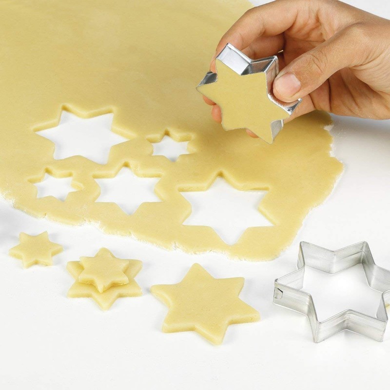 Zenker 43009 611181 Cookie Cutter Set Stars Set of 4