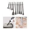 BTSHUB Pneumatic Chisel Set 9pcs Air Hammer Punch Chipping Bits