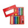 Shachihata TFC-WCP/60C Faber Castell Watercolor Colored Pencils, Flat Tin, 60