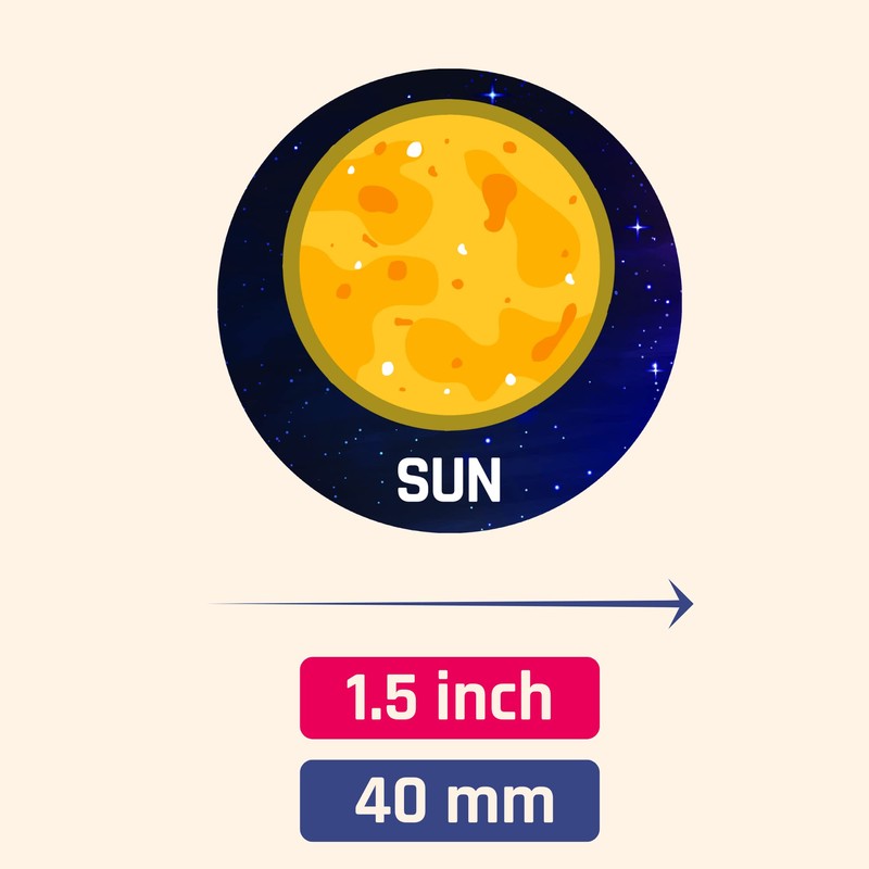 40 Sheets - Space Planet Stickers for Kids - 400