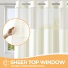 River Dream Beige Fabric Shower Curtain or Liner with Sheer