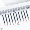 FSSTUD 100 Pcs 6 cm Black Ink Beadable Pens Refills
