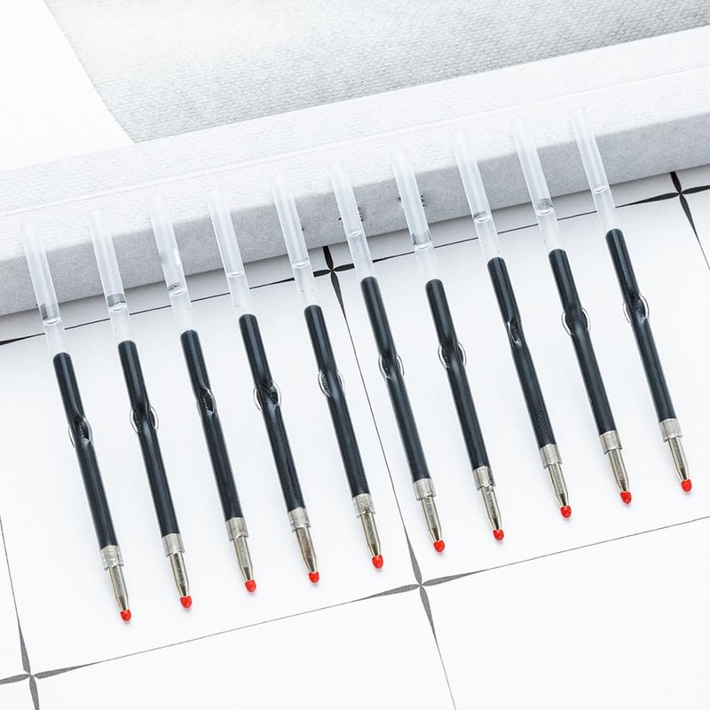 FSSTUD 100 Pcs 6 cm Black Ink Beadable Pens Refills