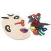 Kids Wooden Puzzle Board 26 Blocks Face Shaped Improve Imagination
