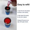 PATIKIL Confidential Stamps Self Inking Red Ink Office Stamp Refillable